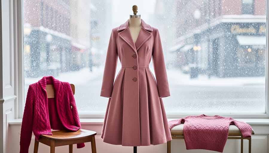 12 Pink Winter Fashion Pieces to Bring Retro Glamour to Cold-Weather Pinup Style